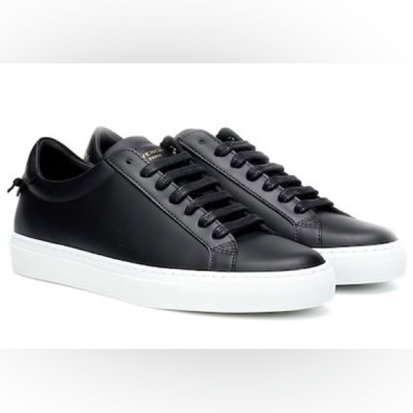 Givenchy Black Leather Sneakers - Picture 1 of 9